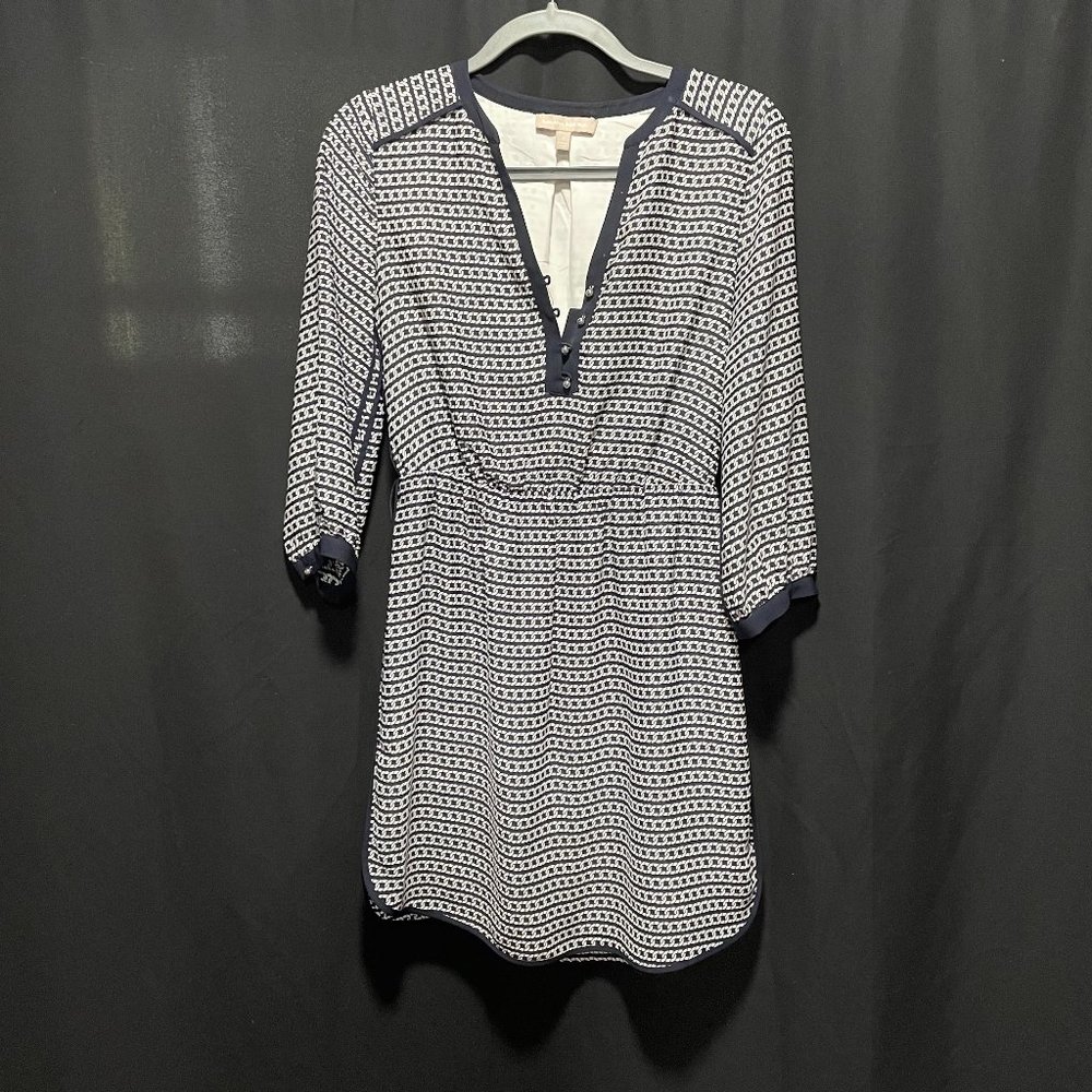 Banana Republic Black and White Patterned Dress
